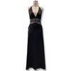 European Style 2025 Summer Women's Deep V Lace-Up Backless See-Through Slim Fit Dress