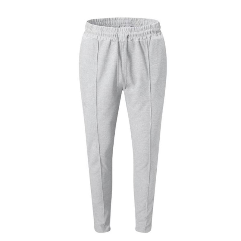 High Quality Fashion Tracksuit  Spring and Autumn Waffle Men's Casual Slim-fit Hooded Long-sleeved Jacket Trousers Suit