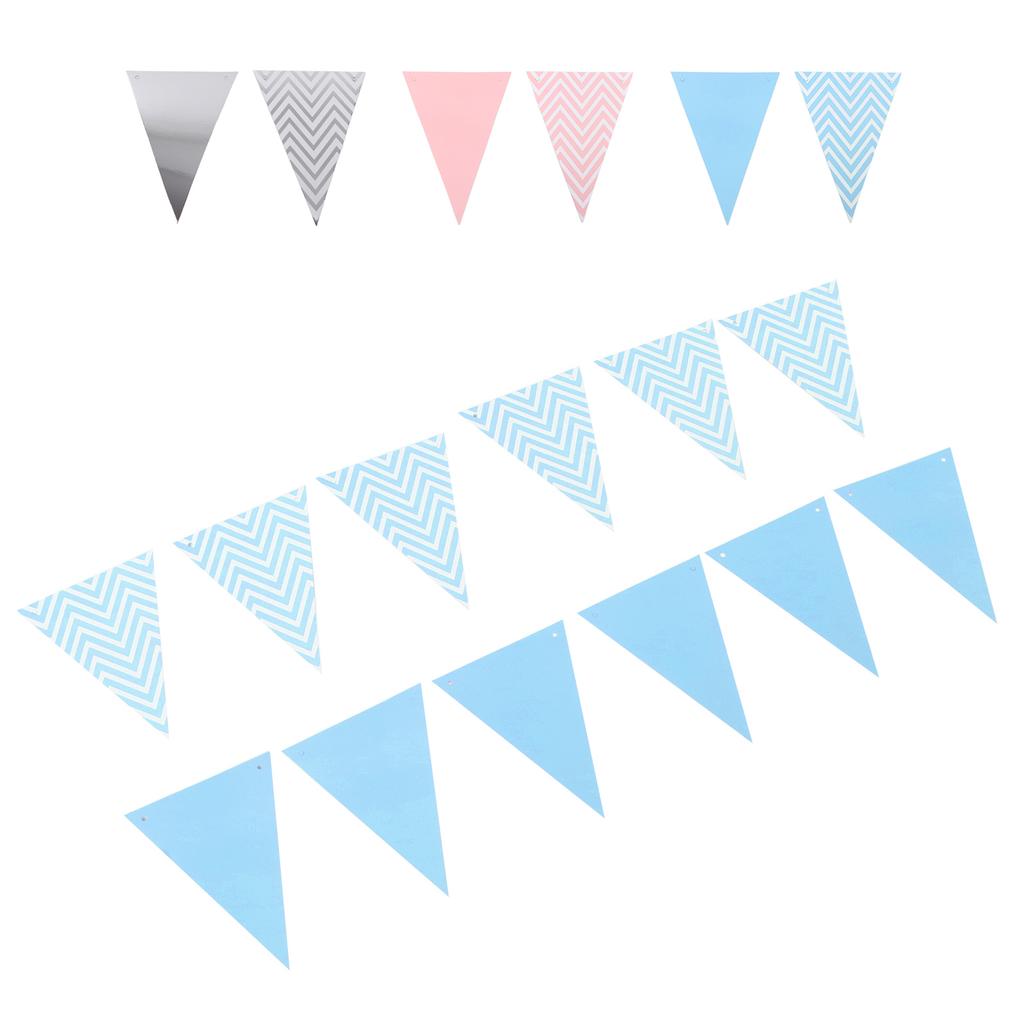Pennant Wedding Room Children\'s Room Birthday Party Dress Up Supplies Wavy Pull Flag Pennant Bunting