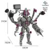 MOC Skibidi Toilet Action Figure Building Blocks Titan Clock Man Upgrade 4.0 Bricks DlY Toys For Kid Christmas Birthday Gifts