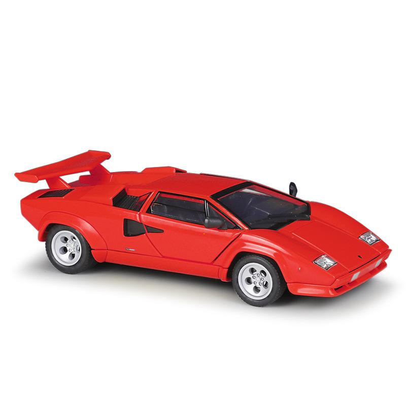 1/24 Высококачественная литая модель автомобиля WELLY Lamborghini Countach LP 5000S Гоночная машина Металлическая экзотическая игрушка из сплава для детской коллекции