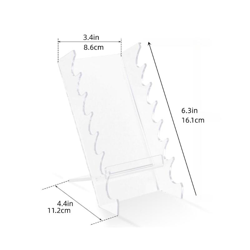Clear Acrylic Pen Storage Stand Multi Layer Detachable 6 Layer Makeup Brushes Organizer for Home and Office Use