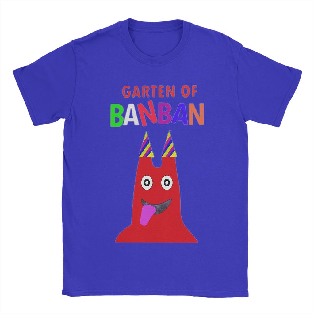 Garten of Banban Friends Characters T Shirts for Unisex Cotton Unique TShirts Round Collar  Tees Short Sleeve Tops Gift Idea