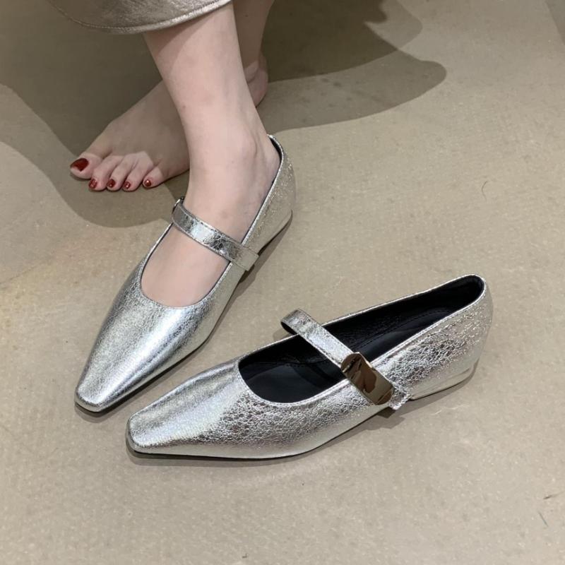 

Модная Элегантная Женская Обувь Лоферы Роскошная Новая Обувь Модные Сандалии Дизайнерская 2025 Лето Вечеринка Туфли Без Каблука Бренд Женская Zapatillas Mujer 40 серебряный