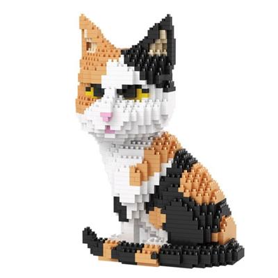 Sweet Chestnuts-Nanoblocks-My Pet BA Big Tricolor Cat BA, beliebtes koreanisches Spielzeug