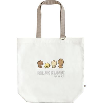 San-X Rilakkuma "Gaming Rilakkuma" Tote Bag CA72301 H400  W380  D130mm - Cute and Trendy Canvas Bag