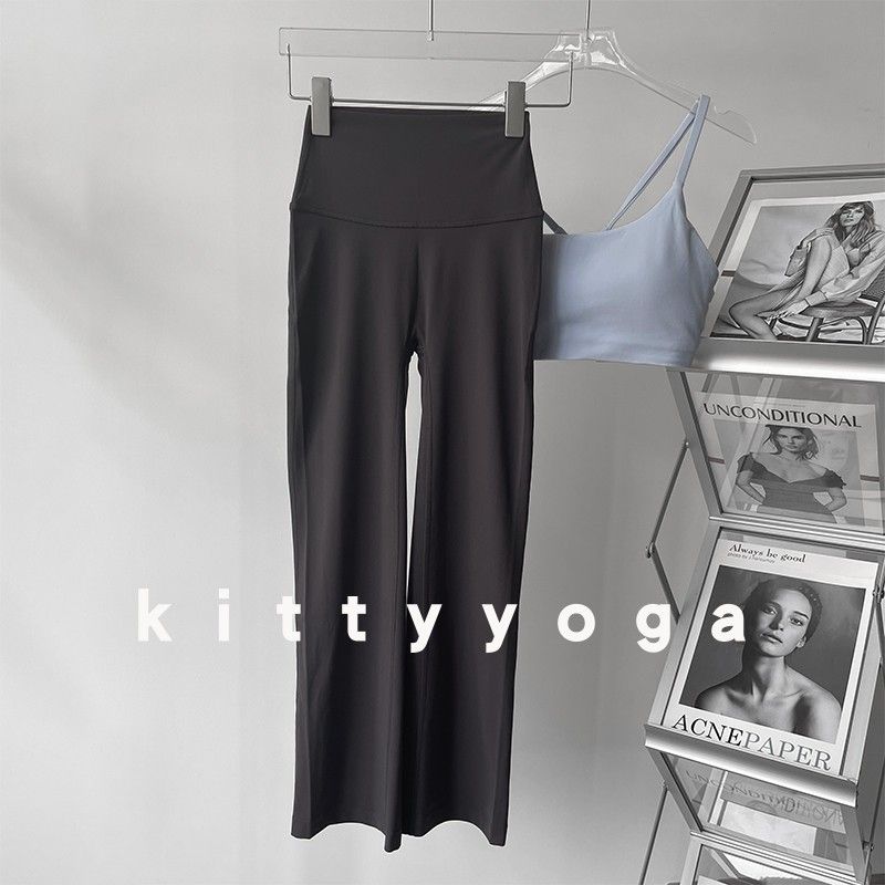 

Eight Points Slightly Pull Nude Feel Soft Glutinous Super Elastic Hip Lifting Yoga Graphite Ash XL