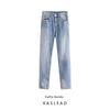 Kaslead New Women Clothes Western Style Fashion Slim Fit Hole Decoration Jeans 4365015