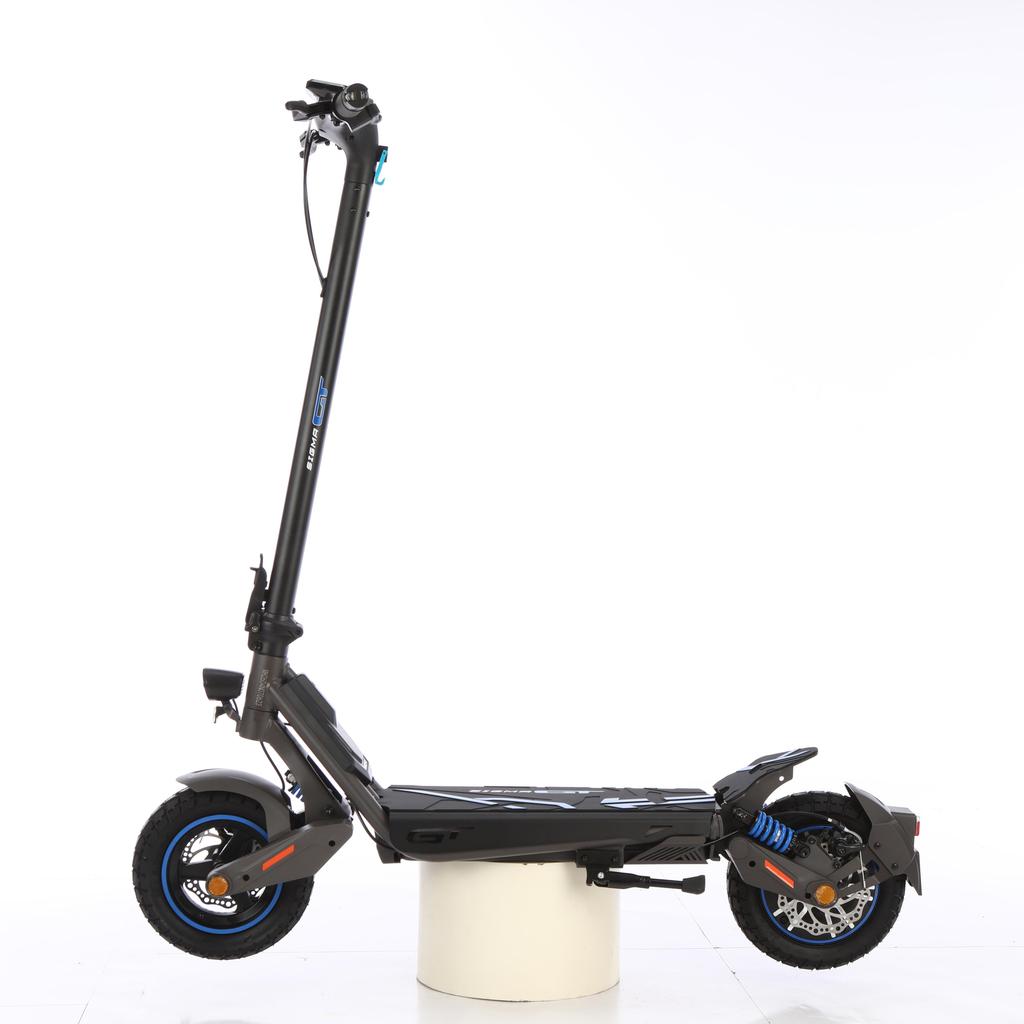 M-HUNTER N07 Foldable Adult Offroad E Scooter 1000W Powerful Motor 48V 15AH Lithium Battery 10 Inch Pneumatic Tires for Outdoor Rough Road Riding