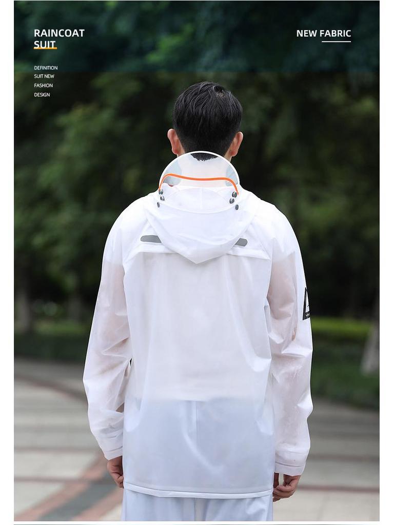 Motorrad- & Elektroroller-Regenmantel für Erwachsene - Zweiteilig, XL, Sturmfest & Winddicht