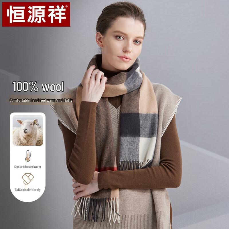 Hengyuanxiang Women's Pure Wool Scarf & Shawl