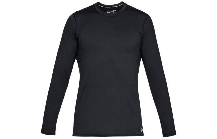 Under Armour Straight Fit Long Sleeved T Shirt Men s Black 1332491-001 XXXL