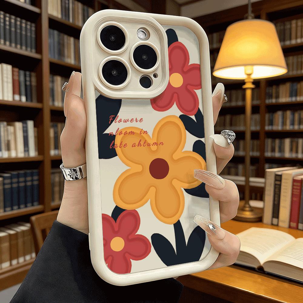 Autumn Flowers In Bloom Phone Case for iPhone 17 16 15 14 13 12 11 Pro Max Plus Anti Scratch, Gel Flexible Protective