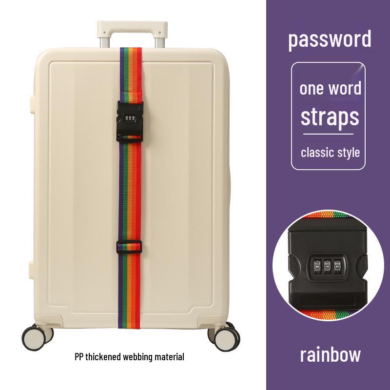 Luggage Strap with Combination Lock - Secure Tie-Down for Suitcases