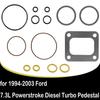 För Ford 1994-2003 7.3L Powerstroke Diesel 72468 Turbo Monteringspackningssats & Turbo Sockel O-ringstätningar F4TZ-6N653-A F4TZ-6N653-B