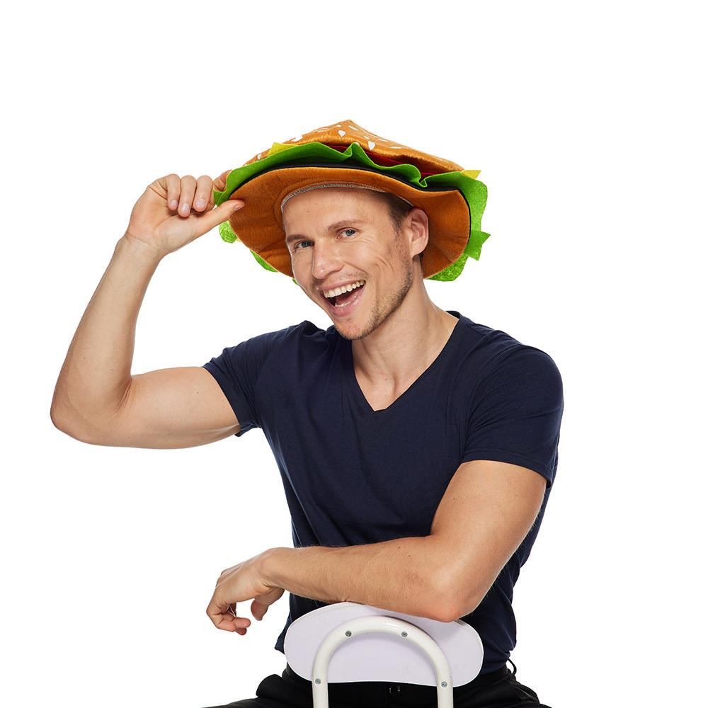 Halloween Beef Burger Costume For Adults With Stage Performance Design For Parties