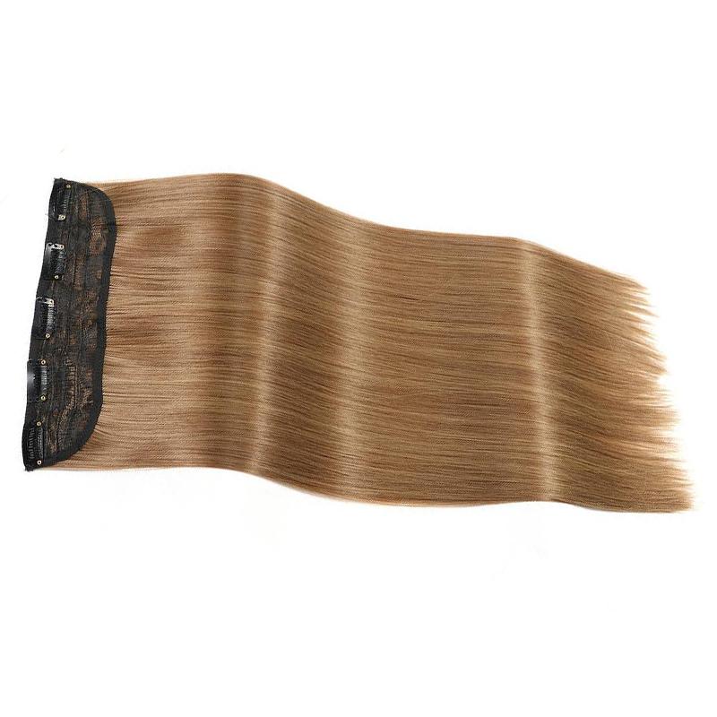 LISI волосы женские натуральные длинные прямые волосы наращивание парик 5 зажимов — фото 24