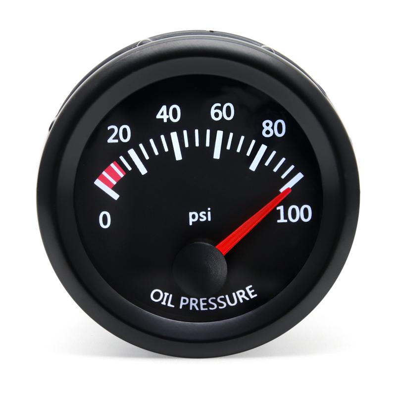 52mm Car Oil Pressure Gauge Sensors Modification 0-7 BAR PSI Oil Pressure Meters for Truck Car 12V Oil Press Sensor M10x1 NPT1/8