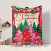 1Pc Santa Claus Reindeer Blanket Soft And Comfortable Casual Warm Camping Travel Christmas Halloween Gift M91717