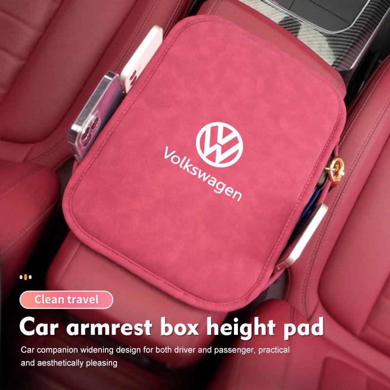 Für Volkswagen VW Universelle Auto-Armlehnenabdeckung Leder Auto-Armlehnenbox-Polster Scirocco Jetta Käfer Golf 4 5 6 Passat Polo B5
