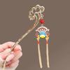 Épingle à Cheveux Fleur Lumineuse Pour Femmes Créative Lotus Émet Lumière Lanterne Gland Bâton à Cheveux Style Chinois Vintage Métal Accessoire de Cheveux