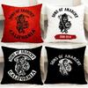 S-Sons of A-Anarchy Cushion Cover Comfortable Reversible Pillow Cover Ideal for Car Sofa Bedroom & Beyond