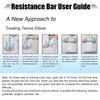 Flex Bar Strengthener For Tennis Golfers Elbow Wrist Resistance Training Tool 1Pcs
