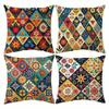 Color - Pop Geometric Floral Pillow CoversLiving Room Sofa Cushion Cover, Soft and Comfortable, Bedroom Room Decoration