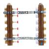 Underfloor Heating Manifold with Valves for Actuators, M30 Thread and