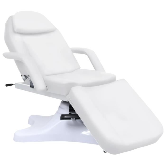 VidaXL Massage Table White 180x62x(86,5-118) Cm