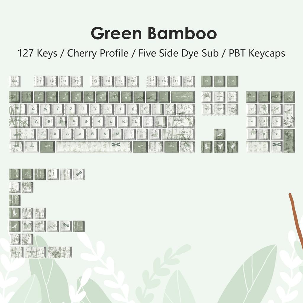 130 Keys Angel Lie Themed Five Sides Dye Sublimation PBT Keycaps Cherry Profile Cute Key Cap for MX Switches Mechanical Keyboard