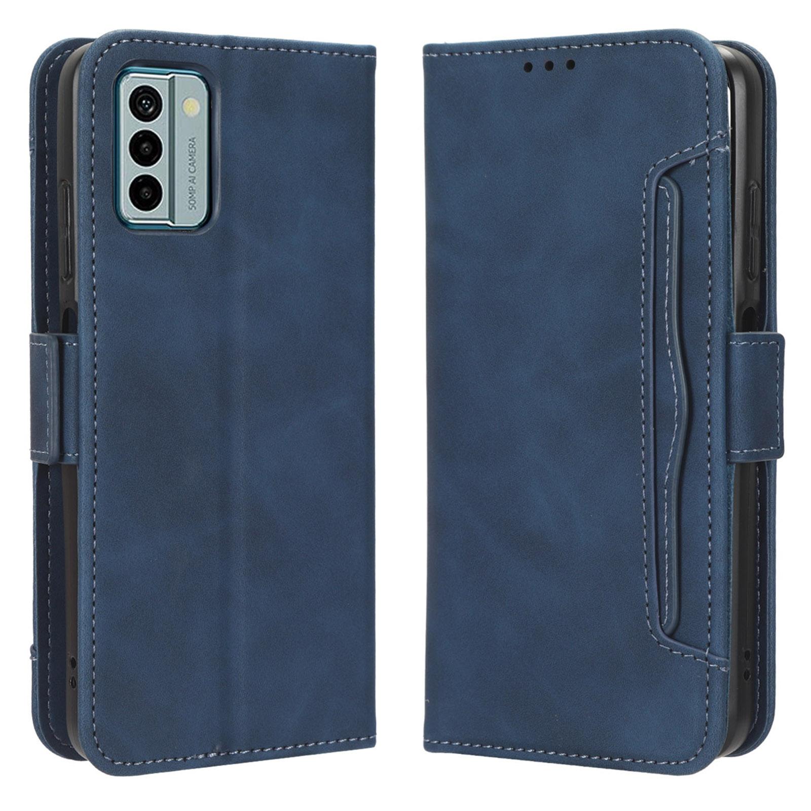 

Для Nokia G22 Кожаный чехол-кошелек из ПУ Несколько слотов для карт Подставка Защитная крышка для телефона Blue