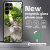Monkey Sipping Caprisun Meme  Phone Case For Samsung S26 S25 S24 S23 S22 S21 Plus Ultra Note20 Glass Magnetic Case