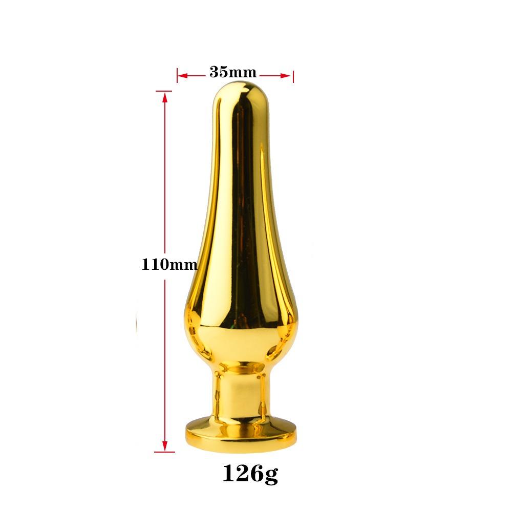 Smooth Stainless Steel Anal Plug Jeweled Butt Plug for Beginner G-spot Massager Sex Toys Dildo for Female Male Anal Beads S/M/L