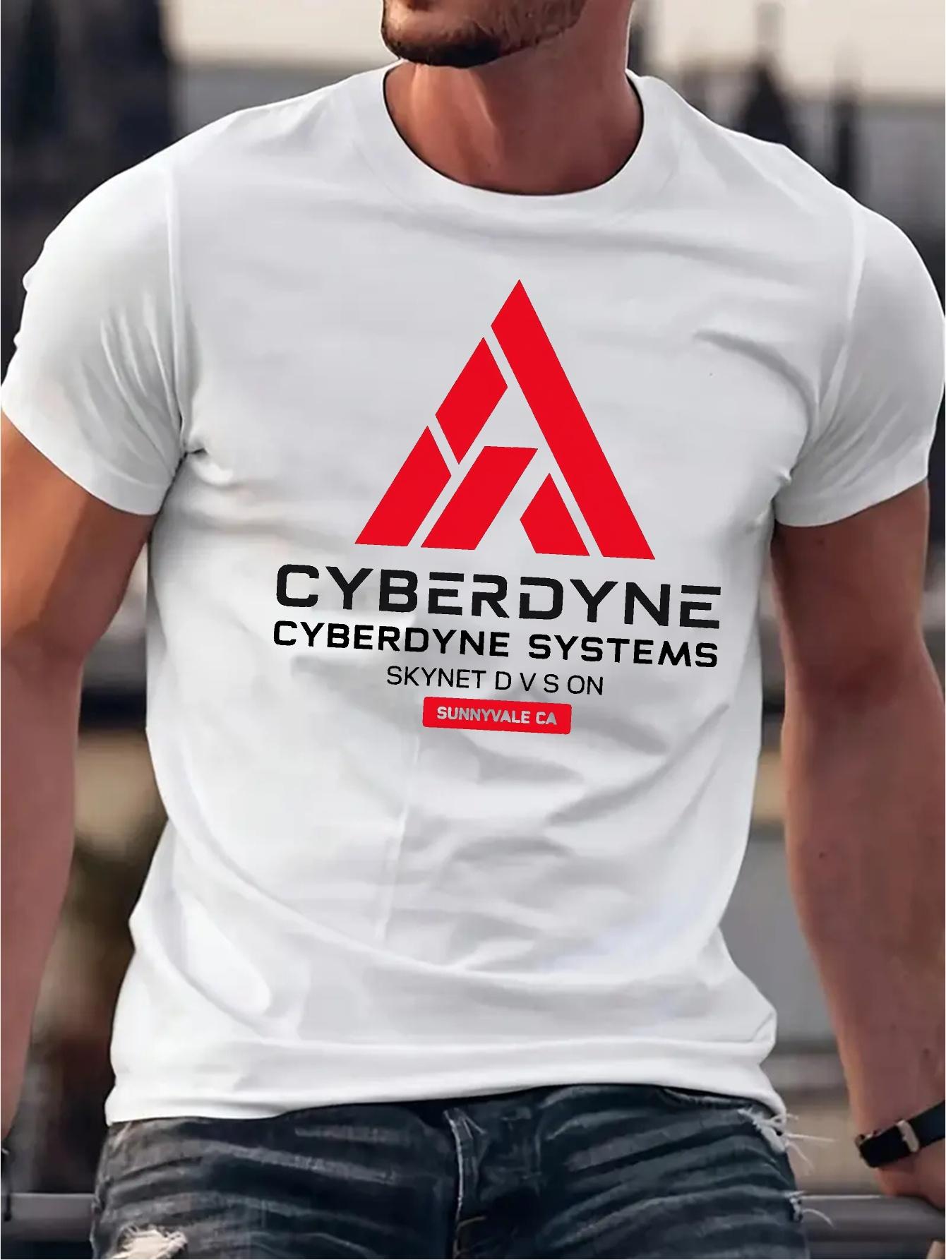 Cyberdyne Systems Graphic T-shirt - Red & Black Printed Design XL