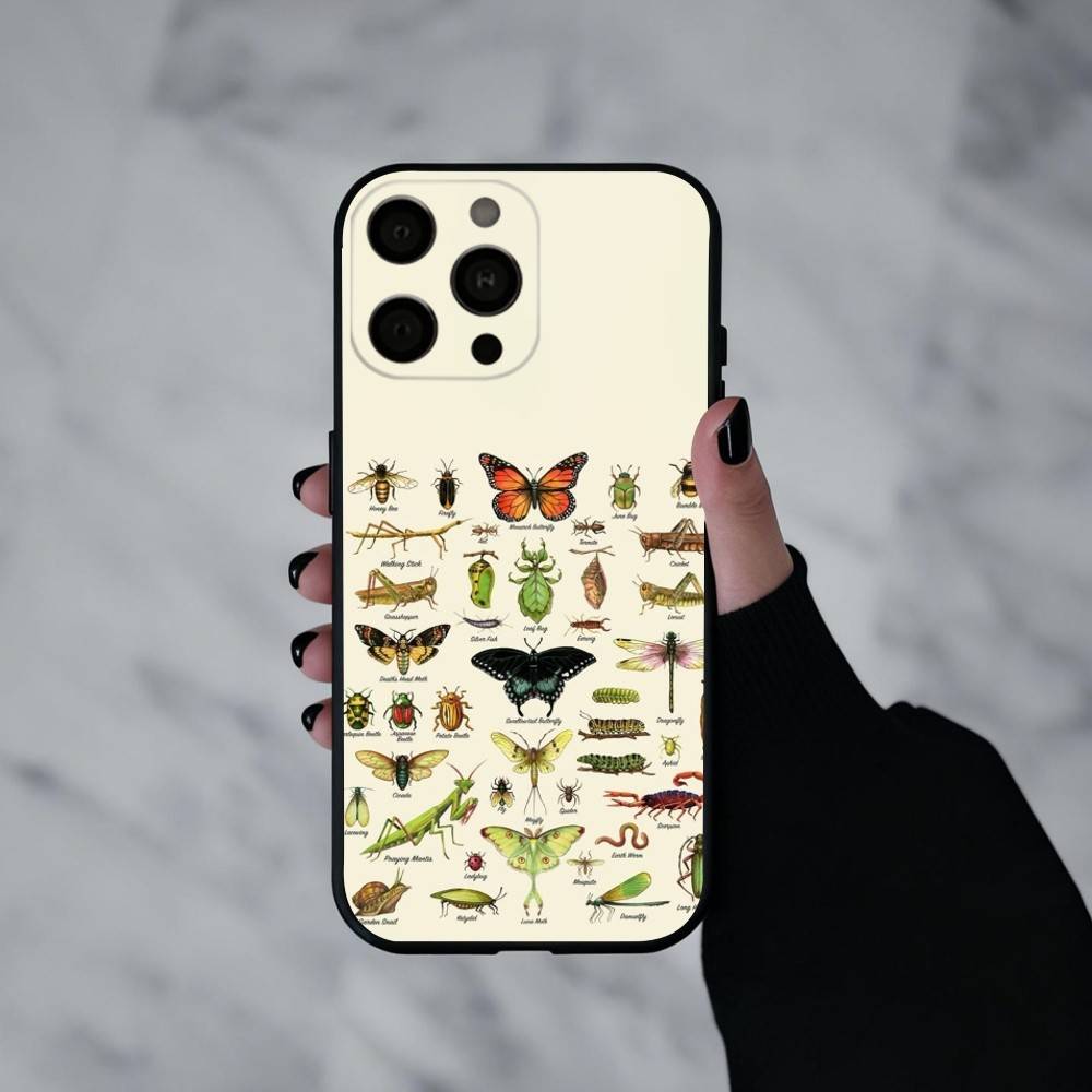 I-Insects And B-Bugs   Phone Case For iPhone 17pro, 16,15,14,13,12,11 X XR Plus,Others Soft Black Cover