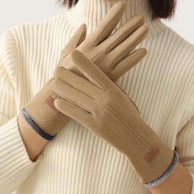 High Quality Autumn Winter Women Gloves Thickned Outdoor Sport Warm Anti-skid Touchscreen Riding Gloves for Female
