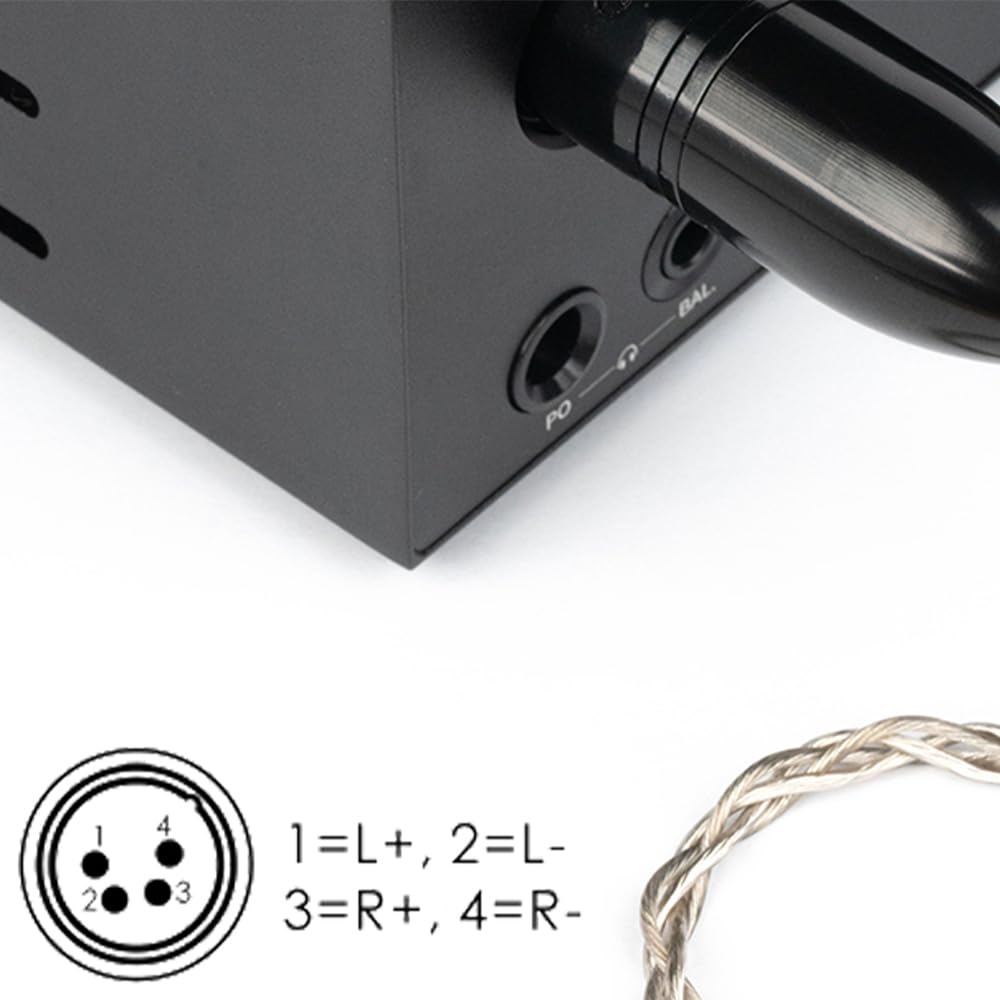 FIIO LX-4.4M FIO-LX-44M 4-poliger XLR symmetrischer Stecker 4,4mm symmetrischer Stecker