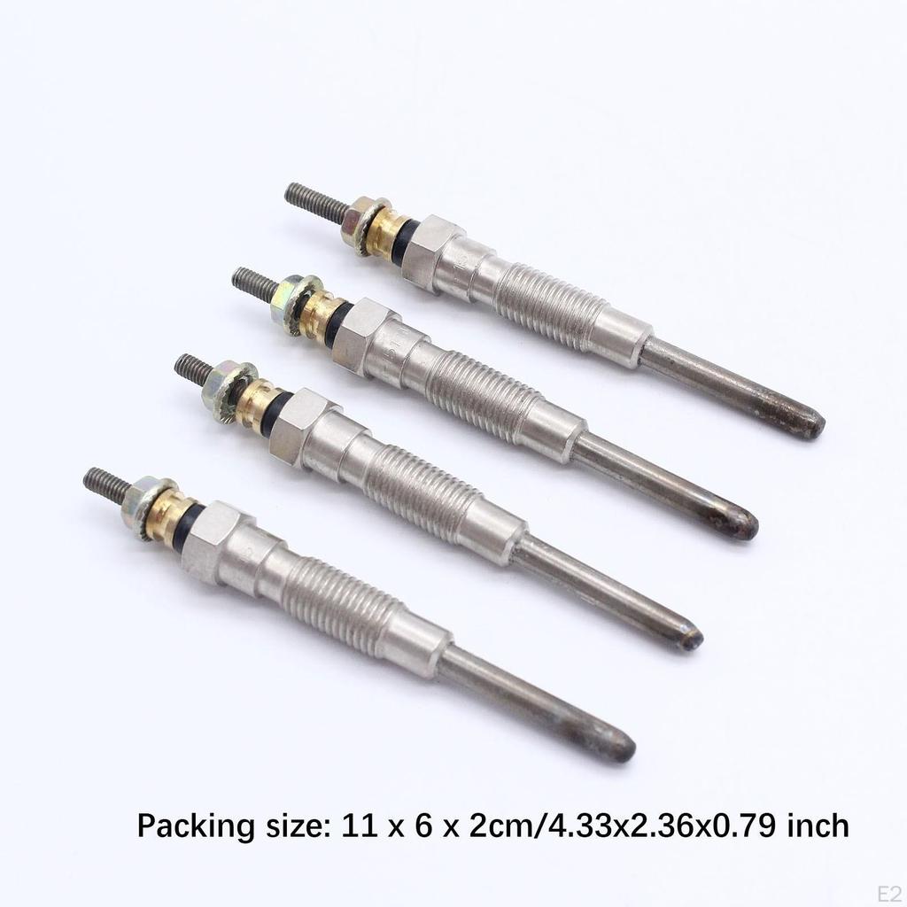 4 Pieces Glow Plugs Wear Resistant Replace for Toyota Hilux LN167R 3.0