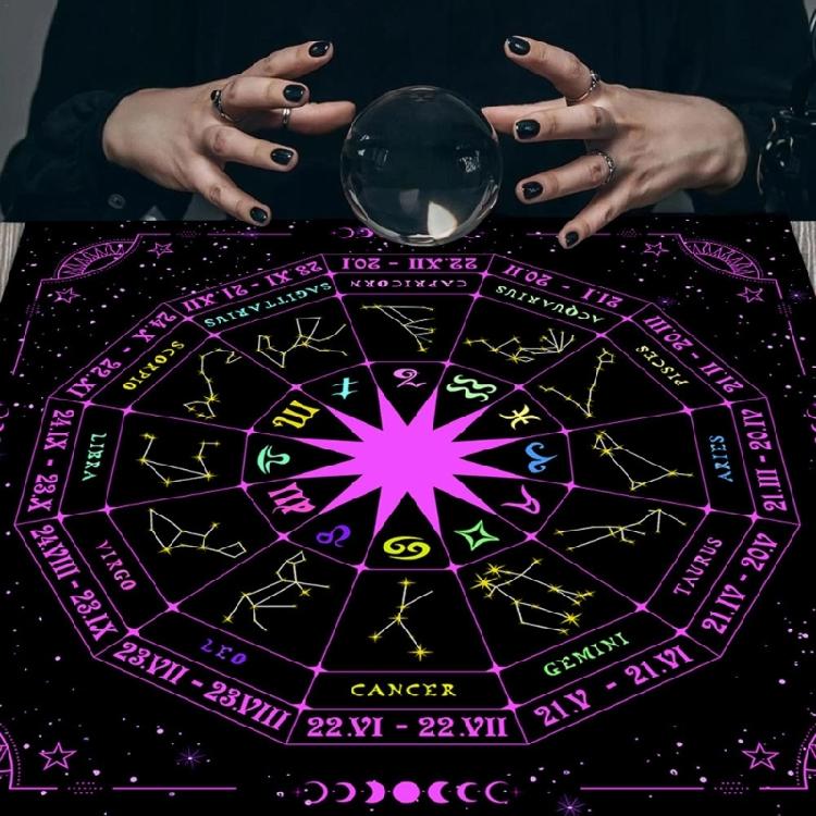 23x23In Board Game Card Magician Daily Pad Tarot Tablecloth Rune Divination Altar Tarot Patch Table Cover Table Cloth