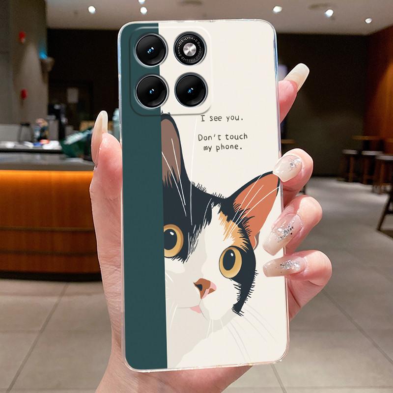 Fashion Brightly Colored Sunflower Pattern Phone Case For Motorola Edge 70 Fusion Clear TPU Soft Casing Anti-scratch Shell