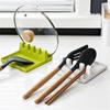 Cap Shelf Spoon Rest Stove Organizer Pots Cover Rack Spoon Holder Wall-mounted Pot Lid Holder