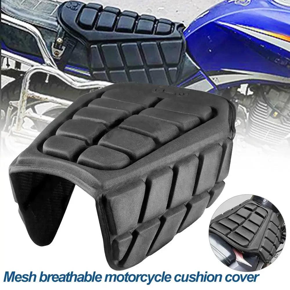 3D Motorcycle Seat Cover Universal Comfort Air Seat Cushion Cover Motorbike Air Pad Cover Shock Absorption Decompression Saddles