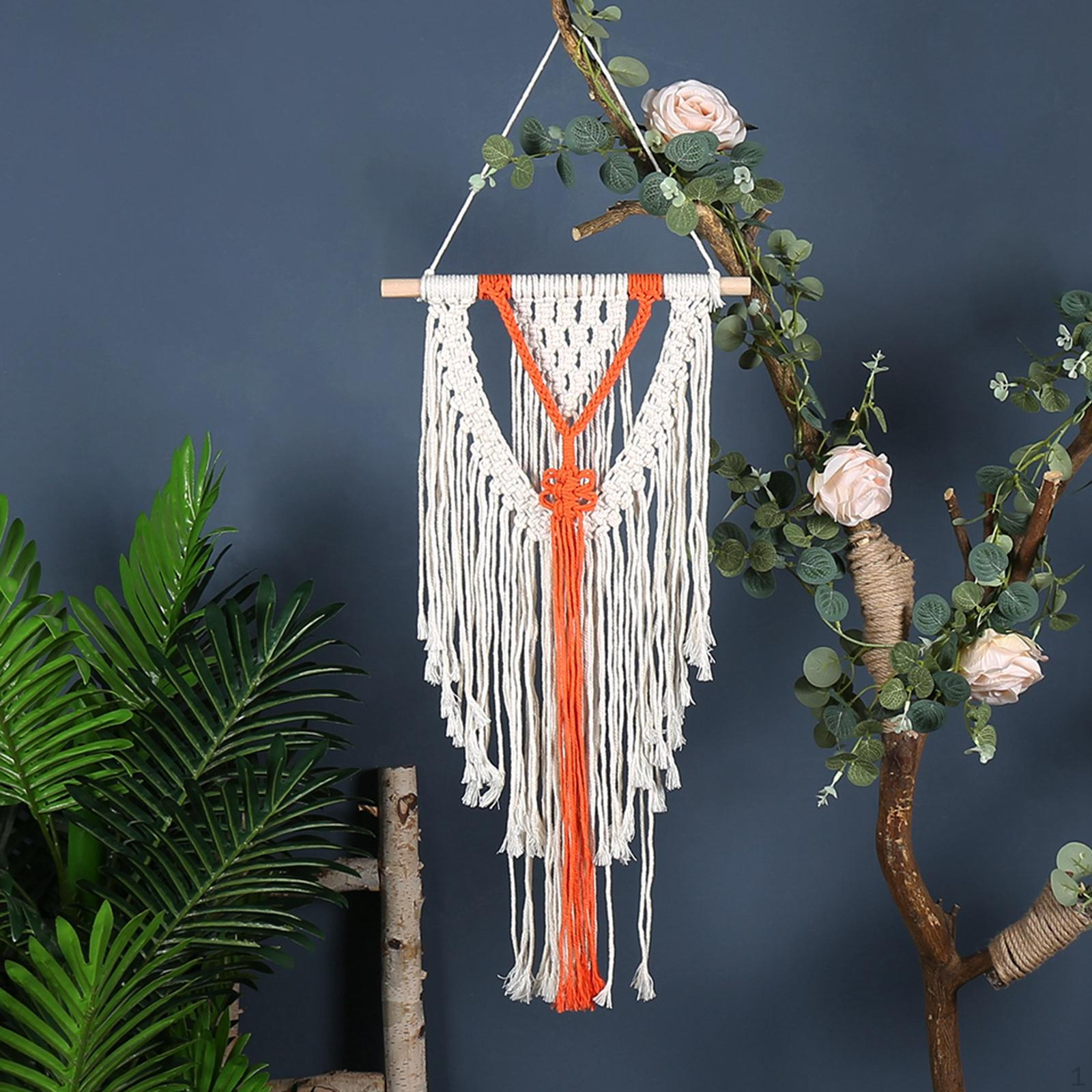 Macrame Wall Hanging, Woven Tapestry, Boho Bohemian Backdrop Craft Pendant Handmade Chic Art
