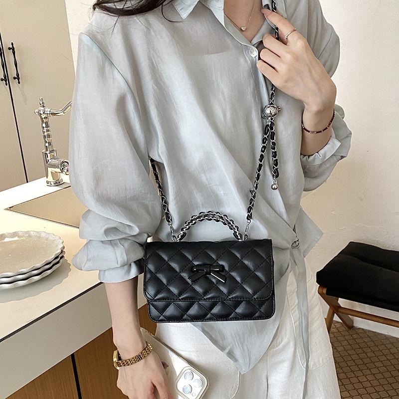 2026 Chic Diamond Lattice PU Leather Crossbody Bag – Trendy Versatile One-Shoulder Bag for Women
