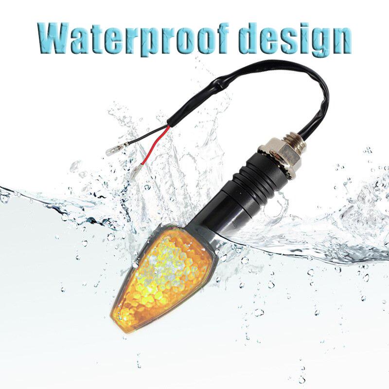 Universal Motorcycle LED 12V Long Short Turn Signal Indicator Lights Blinkers Flashers Amber Color Accessories