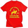 Custom Buen Camino De Santiago Tshirt for Men Short Sleeves T Shirt Fashion Tshirt Slim Fit 100 Cotton Tees Gift Idea