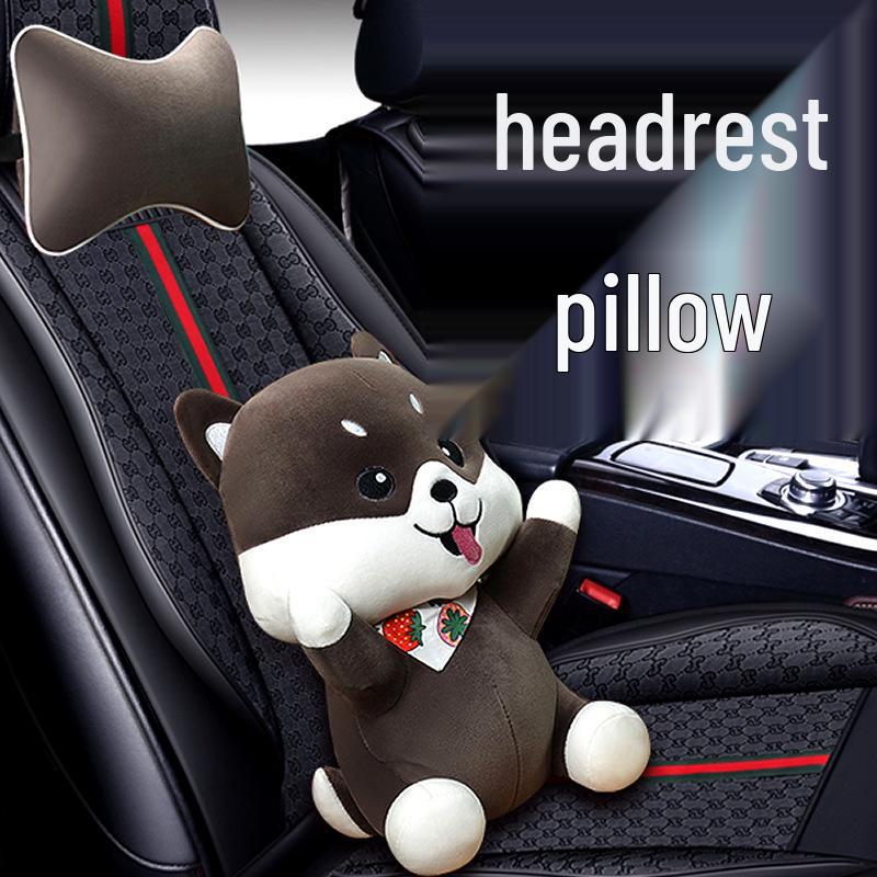 

Vintage Cartoon Car Lumbar Support Pillow and Headrest Premium Interior