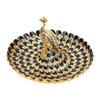 Round Shape Serving Tray Metal Material Snack Serving Plate Versatile Decorative Tray  For Fruits