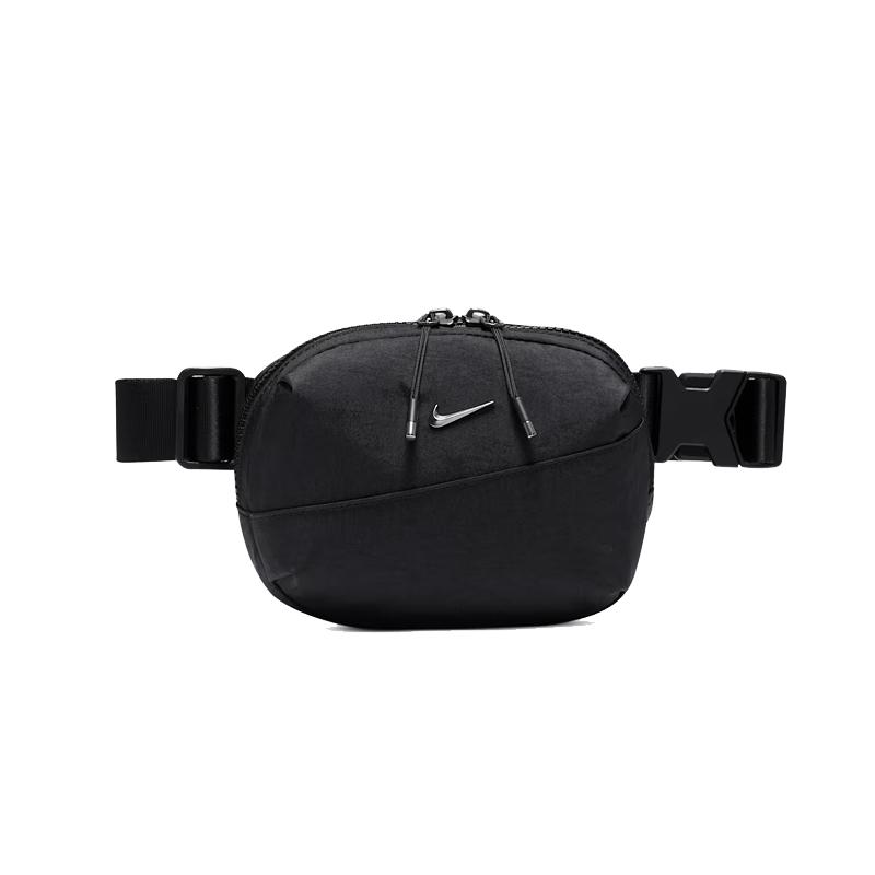 Nike Logo Print Zipper Closure Shoulder Waist Bag Unisex Bags Black HM6120013 Black